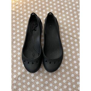Crocs Kadee Ballet Flats Women's Size 7 Slip On Shoe Black